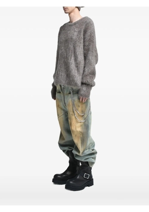 FILTH ribbed-knit mohair-blend sweater - Brown