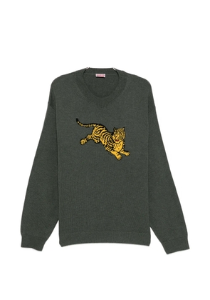 Kenzo tiger-motif sweater - Green