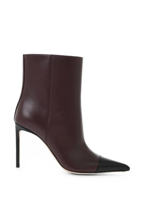 Francesco Russo contrast-toe ankle boots - Red