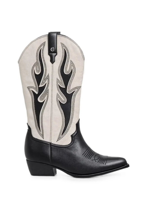 GUESS USA panelled Western-style boots - Black