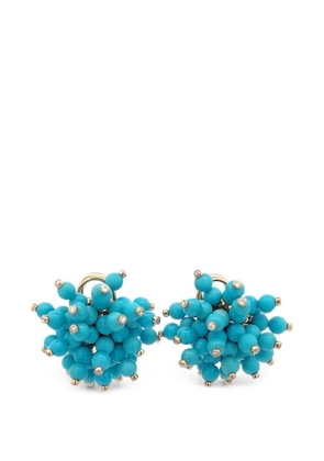 ALETTO BROTHERS Bel Fiore turquoise and diamond earrings - Gold