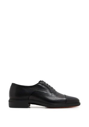 Santoni cap-toe leather Oxford shoes - Black
