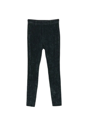 Alberta Ferretti velvet-effect trousers - Grey