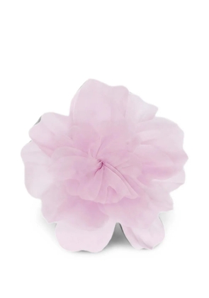 Marina Rinaldi silk flower brooch - Pink
