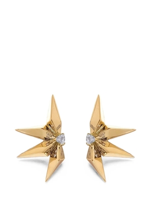 Carol Kauffmann mini Étoile Laila sapphire earrings - Gold