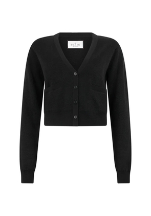 Philipp Plein monogram-jacquard cardigan - Black