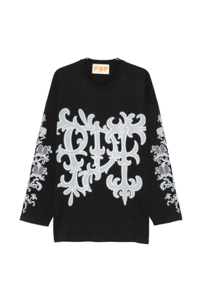 PDF graphic-print long-sleeve T-shirt - Black