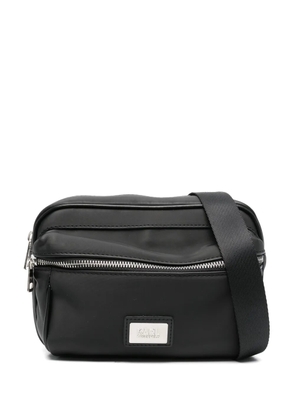 Karl Lagerfeld logo-plaque belt bag - Black