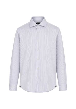 Tombolini vertical-stripe long-sleeve shirt - White
