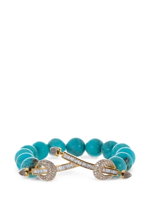 Ananya Chakra turquoise and diamond bracelet - Gold
