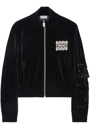 Off-White lace-detailing track jacket - Black