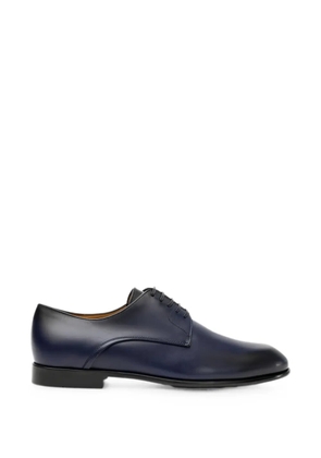 Ferragamo Fosco leather derby shoes - Blue