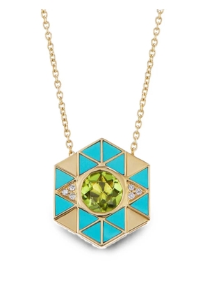 Harwell Godfrey Evil Eye turquoise necklace - Gold