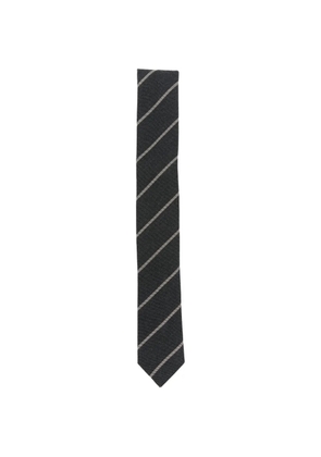 Eleventy diagonal-stripe tie - Black
