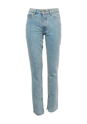 GANNI distressed-finish jeans - Blue