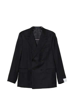 Caruso Norma double-breasted peak-lapel suit - Black