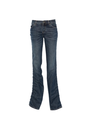 LIU JO x Elodie whiskered ruched jeans - Blue