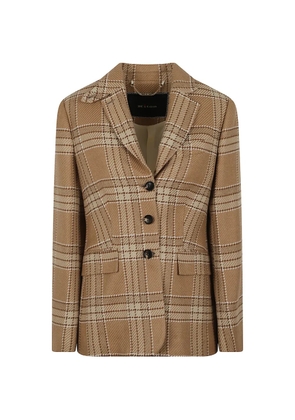 Kiton checked single-breasted jacket - Brown