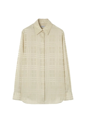 Burberry plaid silk shirt - Neutrals