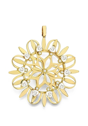 Carol Kauffmann Mandala sapphire and diamond necklace - Gold