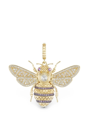Harwell Godfrey Honey Bee diamond and amethyst bee pendant - Gold