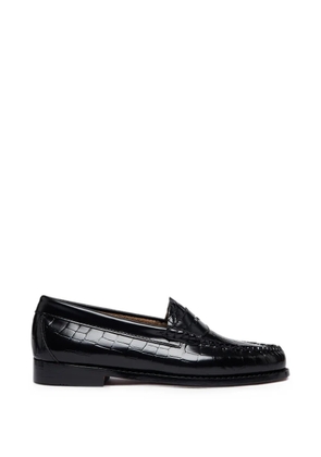 G.H.Bass Weejuns croc-embossed loafers - Black