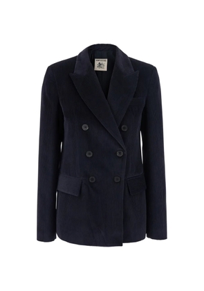 Semicouture double-breasted corduroy jacket - Blue