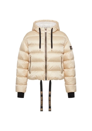 HIGH SOCIETY Elora hooded puffer jacket - Neutrals
