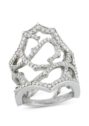 Parulina Thorn Briar diamond ring - Silver