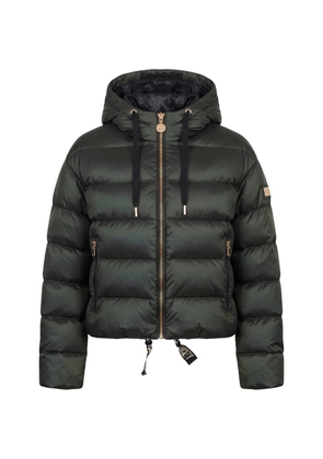 HIGH SOCIETY Elora hooded puffer jacket - Green