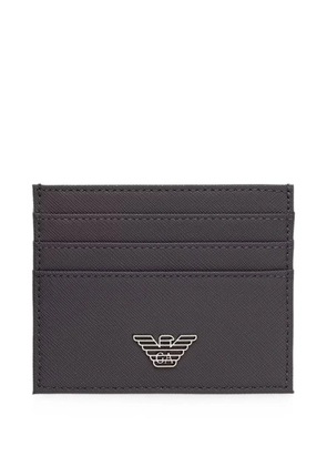 Emporio Armani logo-plaque cardholder set - Grey