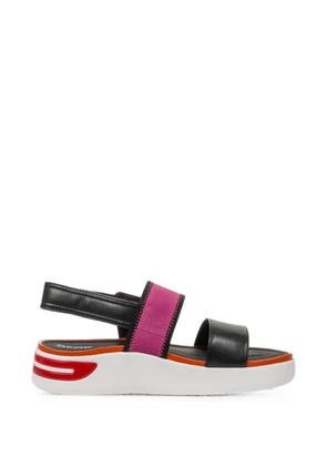 Geox touch-strap platform sandals - Black