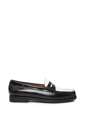 G.H.Bass Larson Flag leather loafers - Black
