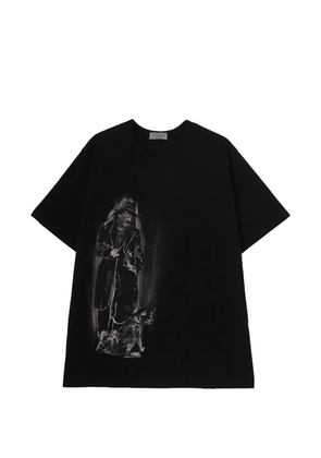 Yohji Yamamoto graphic-print T-shirt - Black