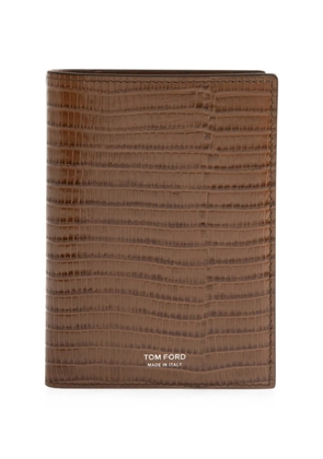 TOM FORD Tejus T Line passport holder - Brown