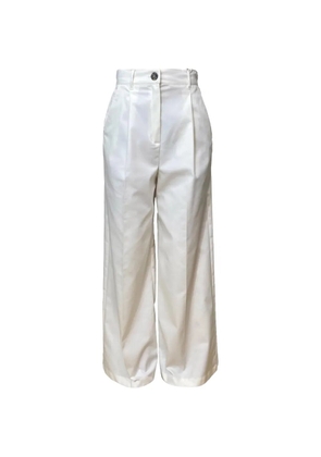 EMME pleated wide-leg trousers - Neutrals