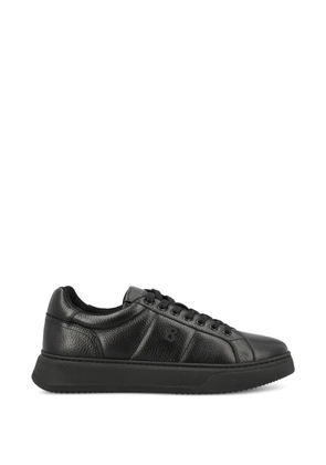 BOGNER logo-plaque leather sneakers - Black