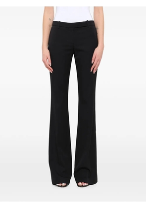 Alexander McQueen belt-loops flared trousers - Black