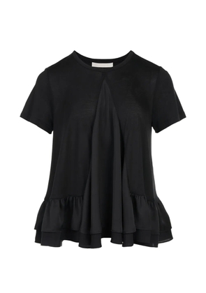 Club21 Kayla peplum-hem T-shirt - Black