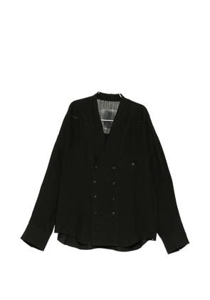 Ziggy Chen double-breasted shirt - Black