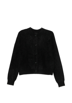 Thom Krom brushed-knit button-up cardigan - Black