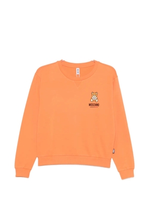 Moschino Teddy Bear logo-print sweatshirt - Orange