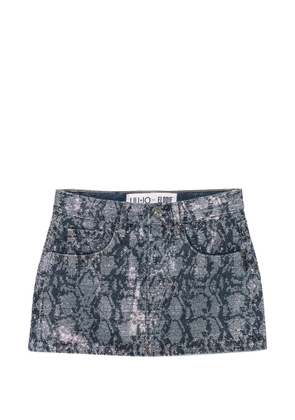 LIU JO x Elodie cotton mini skirt - Blue