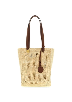 Mulberry small Crochet tote bag - Neutrals