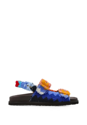 Missoni zigzag buckle-fastening sandals - Blue