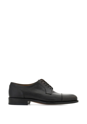 Ferragamo Derby shoes with stitching detail - Black