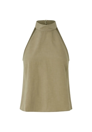 SAMSOE SAMSOE halterneck sleeveless blouse - Brown