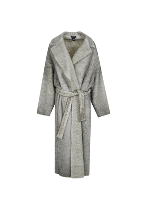 Avant Toi belted alpaca coat - Grey