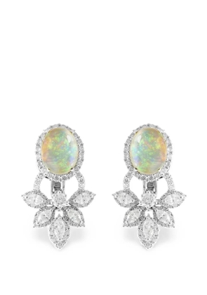 Yeprem opal and diamond earrings - Silver