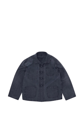 Fortela Pijama frog-fastening denim jacket - Blue
